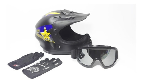 Casco, Gafas, Guantes Kit Bmx Niños De 2 A 12 Años