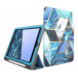 Funda Para Apple iPad 6 Generacion 9.7'' - Marmolado Azul