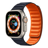 1 Para Correa Magnética De Cuero Para Apple Watch