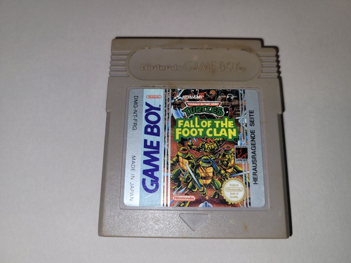 Turtles Fall Of The Foot Clan Original Nintendo Gameboy 