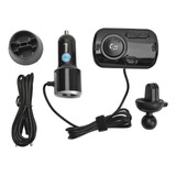 Transmisor Receptor De Coche Con 2 Puertos Usb, Negro, Carga