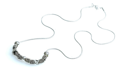 Collar Clapton Bali Con Resortes Y Bolitas De Acero Blanco