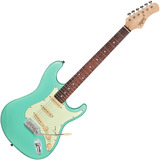 Guitarra Tagima T-635 New Classic Strato Verde Pastel Cor Surf Green Orientação Da Mão Destro