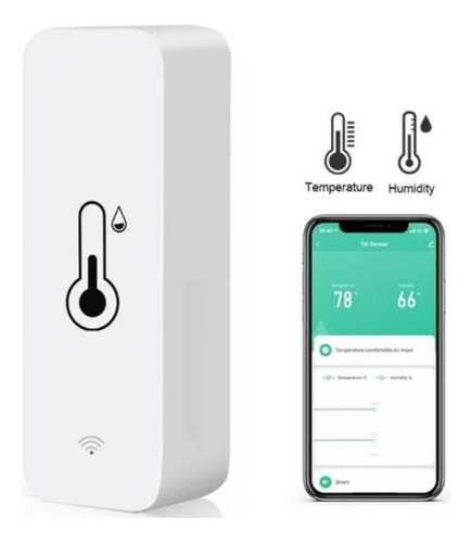 Sensor Wifi Temperatura E Umidade Alexa Tuya Smartlife Nf