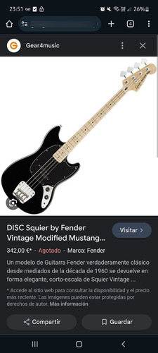 Bajo Mustang Squier