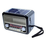 Radio Multifuncional 3 Bandas Recargable Panel Solar