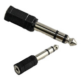 Adaptador Plug 6.5 St A 3.5mm  Auricular Microfono X 6u Htec