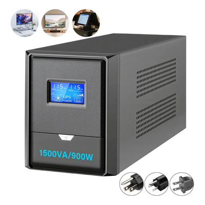 1500va\u002F900w No Breaks Ups Regulador De Voltaje Con Pantalla Lcd Color Negro, Beaowink No-break Interactivo, Batería De Respaldo Para Oficina\u002Fhogar\u002Findustria | Envío gratis