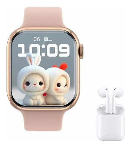 Smart Watch Feminino Rose Compativel iPhone 14 Pro 13 11 12