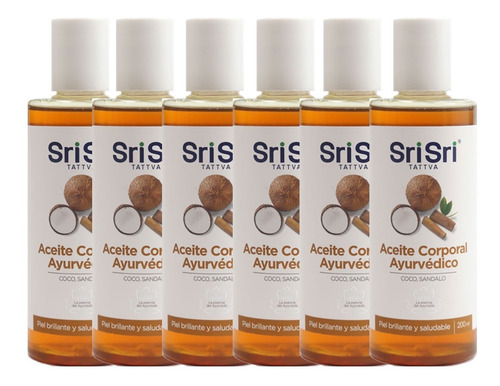 Sri Sri Aceite Para Masajes Ayurvedico Promo X 6