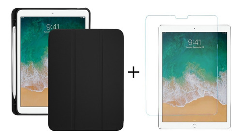 Estuche Smart Case Soporte Pencil + Vidrio Para iPad 2/3