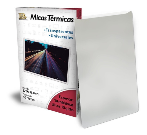 Micas Térmicas Ultra-rígidas Boflex 229x368mm 50pzs 10mil