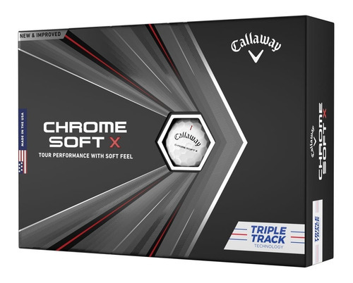 Pelotas Callaway Chrome Soft X Triple Track| The Golfer Shop Color Blanco