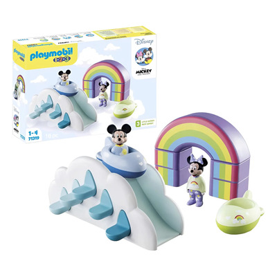 Playmobil 1,2,3 Y Disney 71319 Mickey Y Minnie Casa Turquesa