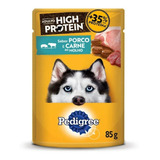 Ração Úmida Pedigree High Protein Porco E Carne Ao Molho 85g