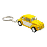 1967 Volkswagen Beetle Vocho Bicolor 1:64 Llavero Kinsmart