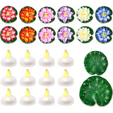 26 Luces Flotantes Para Piscina, Farol De Flor De Loto, Func