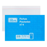 Bloco De Ficha Pautada 227x151mm 100 Folhas N°4