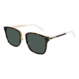 Gucci Gg0563skn 002 New Square Shape Carey Dorado