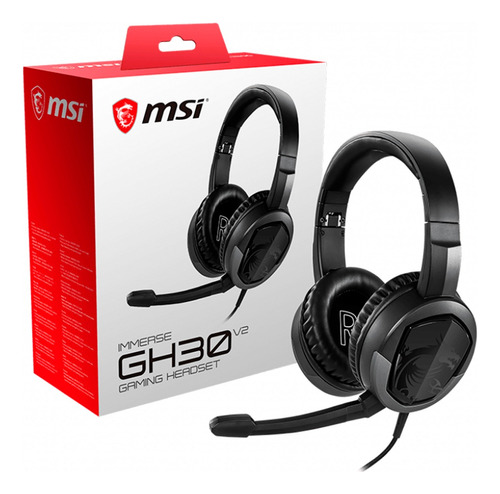 Auriculares Gamer Msi Immerse Gh30 V2 Headset Pc Ps4 Xbox
