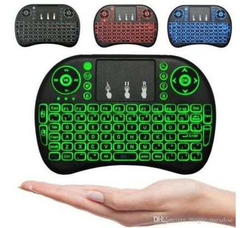 Mini Teclado Exbom Bk-bti8led Usb Pc Touch Pad Led Colorido