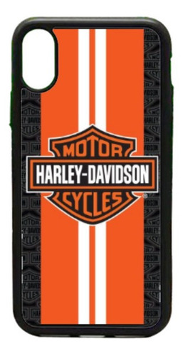 Funda Protector Para iPhone Harley Davidson Rayas Motos Line