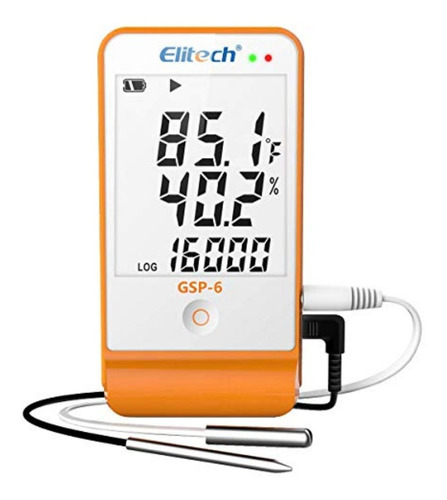 Datalogger Temperatura Humedad Gsp6 Elitech Sensores Externo