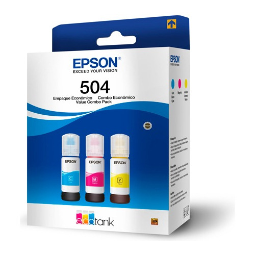 Tintas De Colores Epson T504 3 Pzas Kit