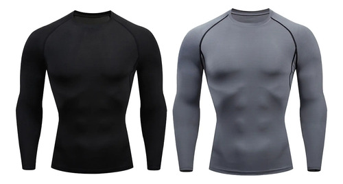 2pcs Playera Licra Deportiva Secado Rápido De Compresión | MercadoLibre
