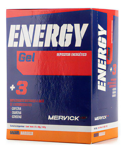 Suplemento En Gel Mervicklab Energy Energetico Sabor Naranja En Caja De 480g