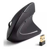 Mouse Ergonómico Vertical Inalámbrico De Pilas Color Negro