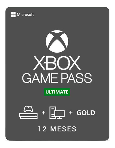 Xbox Game Pass Ultimate 12 Meses - Código 25 Digitos