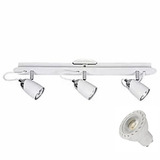 Aplique Pared Velador 3 Luces Konus Candil Blanco + Dicro 7w