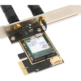 Tarjeta Pcie Wifi 6e Ax210ngw, 2 Antenas, 5374 Mbps, 2,4 Ghz