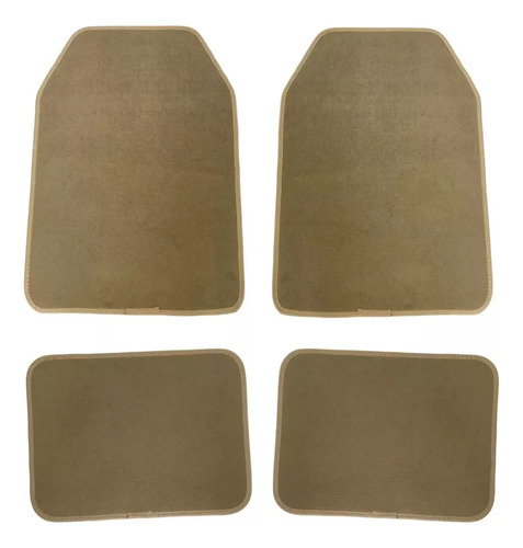 Kit 4 Tapetes De Alfombra Beige Vw Jetta Clásico 2019