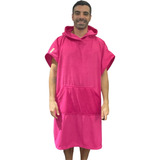 Poncho Cambiador Salida De Baño Surf Deportes Fucsia