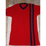 Camiseta De Pique - Roja Y Azul  Años 70 Talle 40 Grande