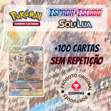 Lote 100 Cartas Pokémon + Blastoise E Piplup Gx Aliados