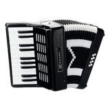 Acordeon Michael Acm0822 Spb 8 Baixos Preto Sólido