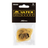 6 Plumillas Dunlop Ultex Sharp .90 433p.90 Color Amarillo/transparente