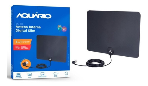 Antena Digital Interna Dtv-250 Para Smart Tv Super Fina