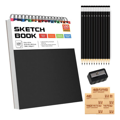 Cuaderno A4 De Boceto Y Dibujo 100 Hojas\u002F200 Páginas Blank Sketchbook Bloc De Dibujo, Cuaderno De Bocetos 30.5x22.9cm | MercadoLibre