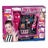 Juguete Set De Uñas Decorativas Niña Kit Manicure Esmaltes