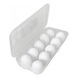 Contenedor De Huevos 10 Cavidades Huevera Apilable Premium
