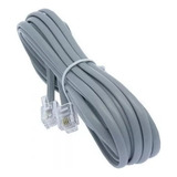 Cable  Plano De Linea Telefono 2mts Rj11 4 Hilos X30 Cables