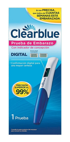 Prueba De Embarazo Digital Clearblue C/1 Prueba 