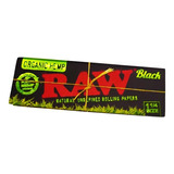 Papelillos Raw  1¼ Black Organic Hemp