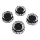 4 Unids Guitar Speed ¿¿knobs Para Gibson Les Paul Black