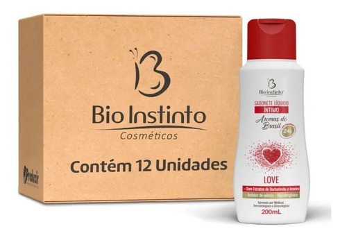 Sabonete Líquido Íntimo Love Aromas 200ml Cx C/12 Unid.