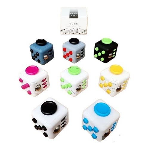 Fidget Cube Antiestrés Juguete Sensorial 6 En 1 Multicolor